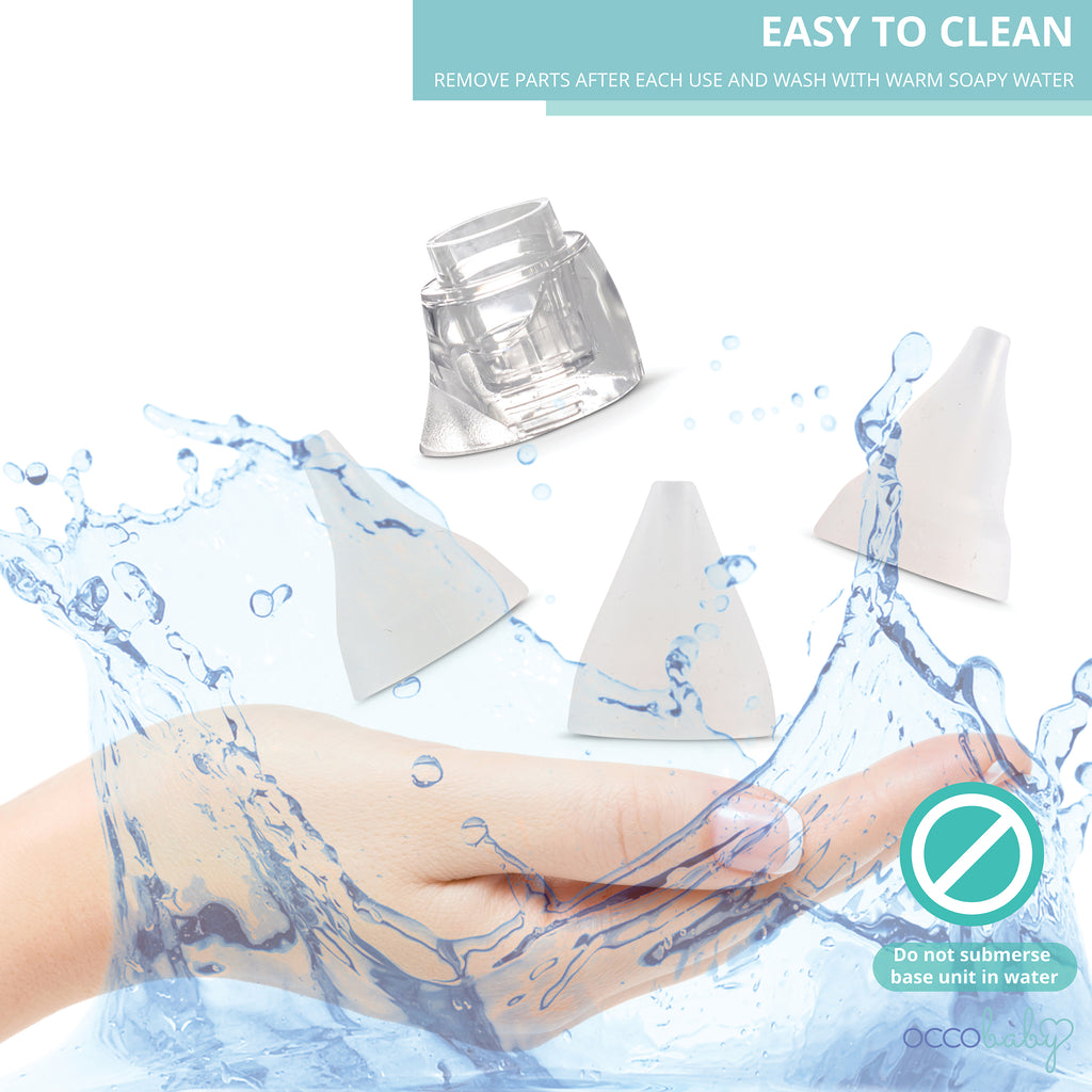 Replacement Kit of Mucus Cup, O-Rings, and Silicone Tips for Battery Aspirator