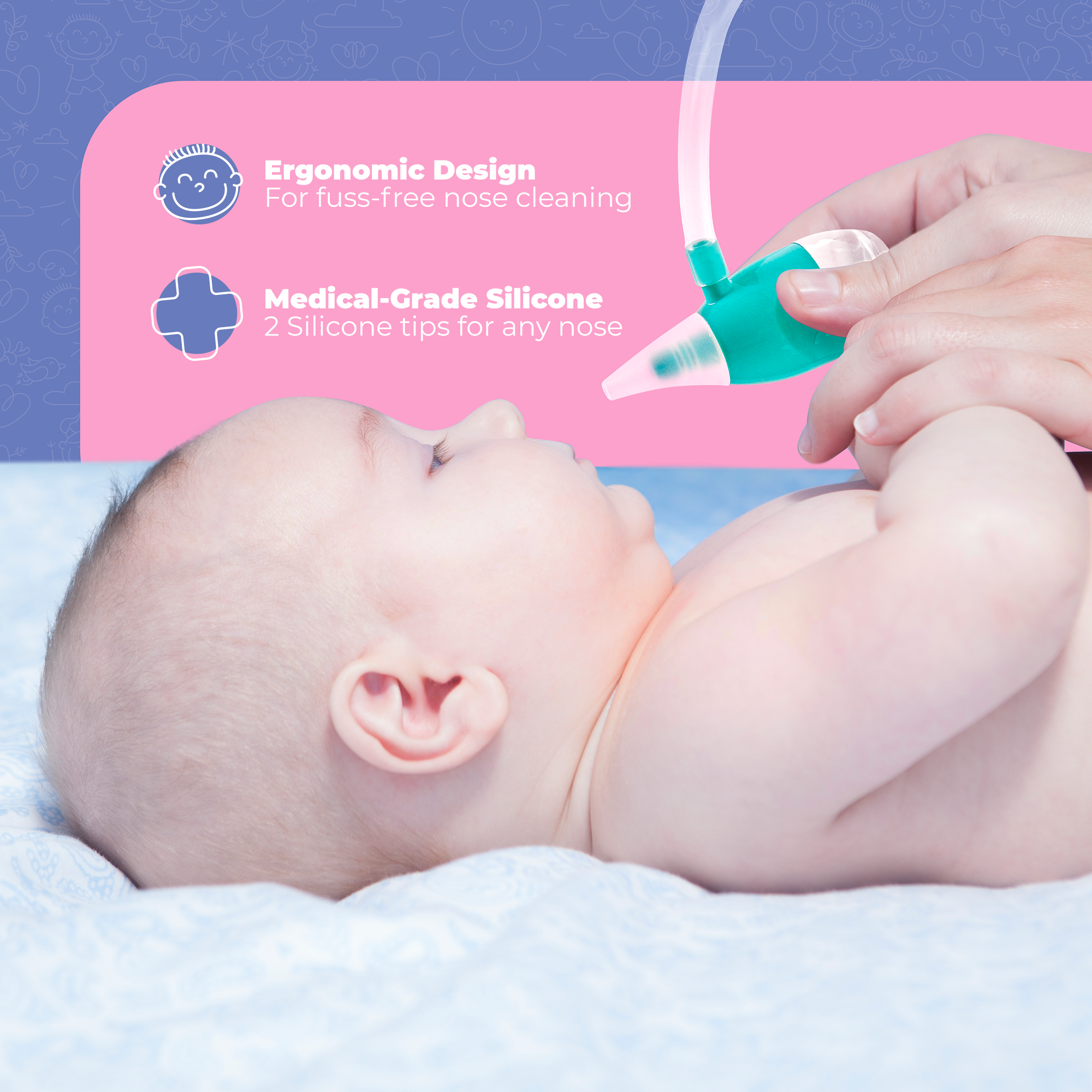 User manual Nuby Nasal Aspirator (English - 2 pages)