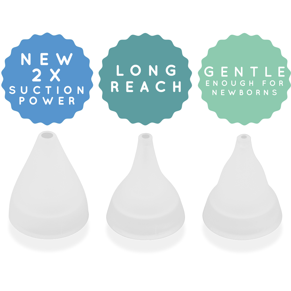 Replacement Kit of Mucus Cup, O-Rings, and Silicone Tips for Battery Aspirator